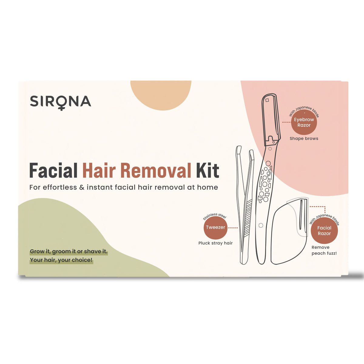 Facial 3-in-1 Hair Removal Kit
