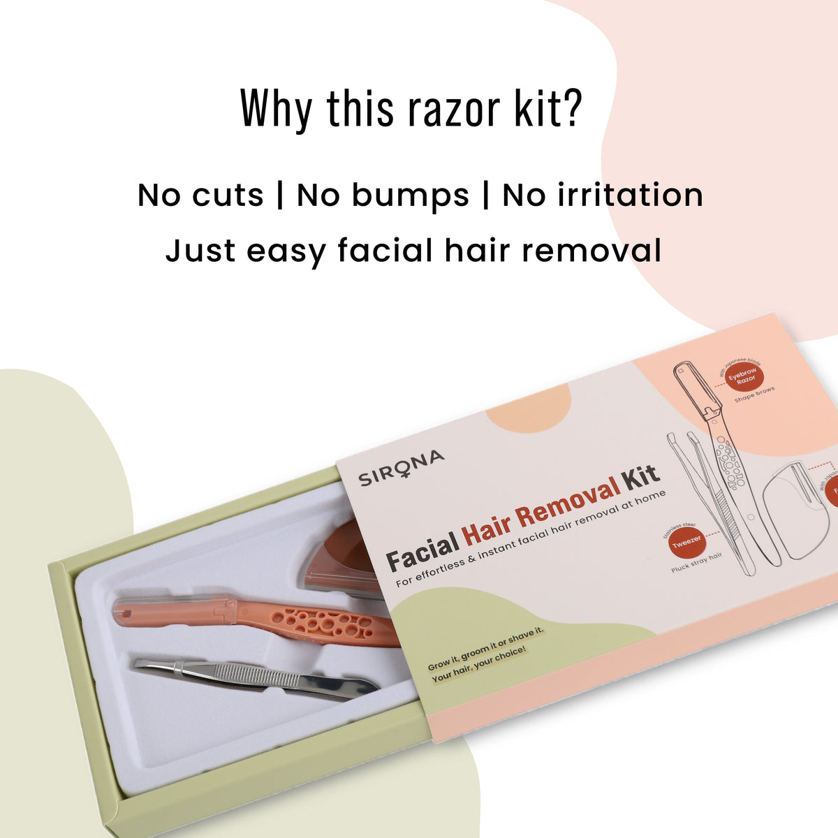 Facial 3-in-1 Hair Removal Kit