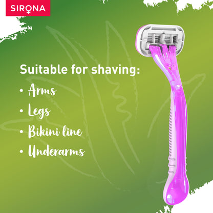 Sirona Aloe Boost 4 Blade Reusable Razor - Pee Buddy