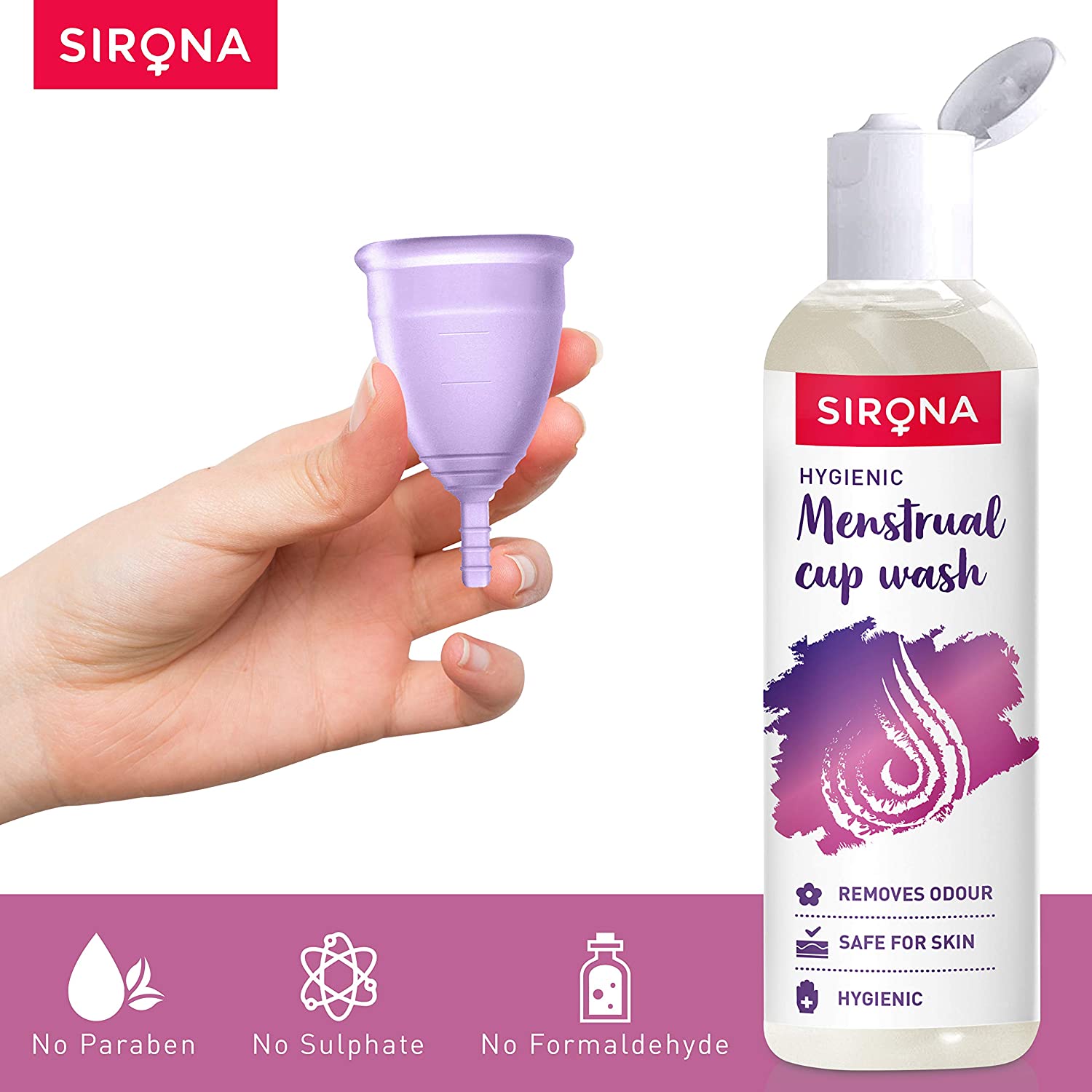 Sirona Natural Menstrual Cup Wash – 100 ml - Pee Buddy