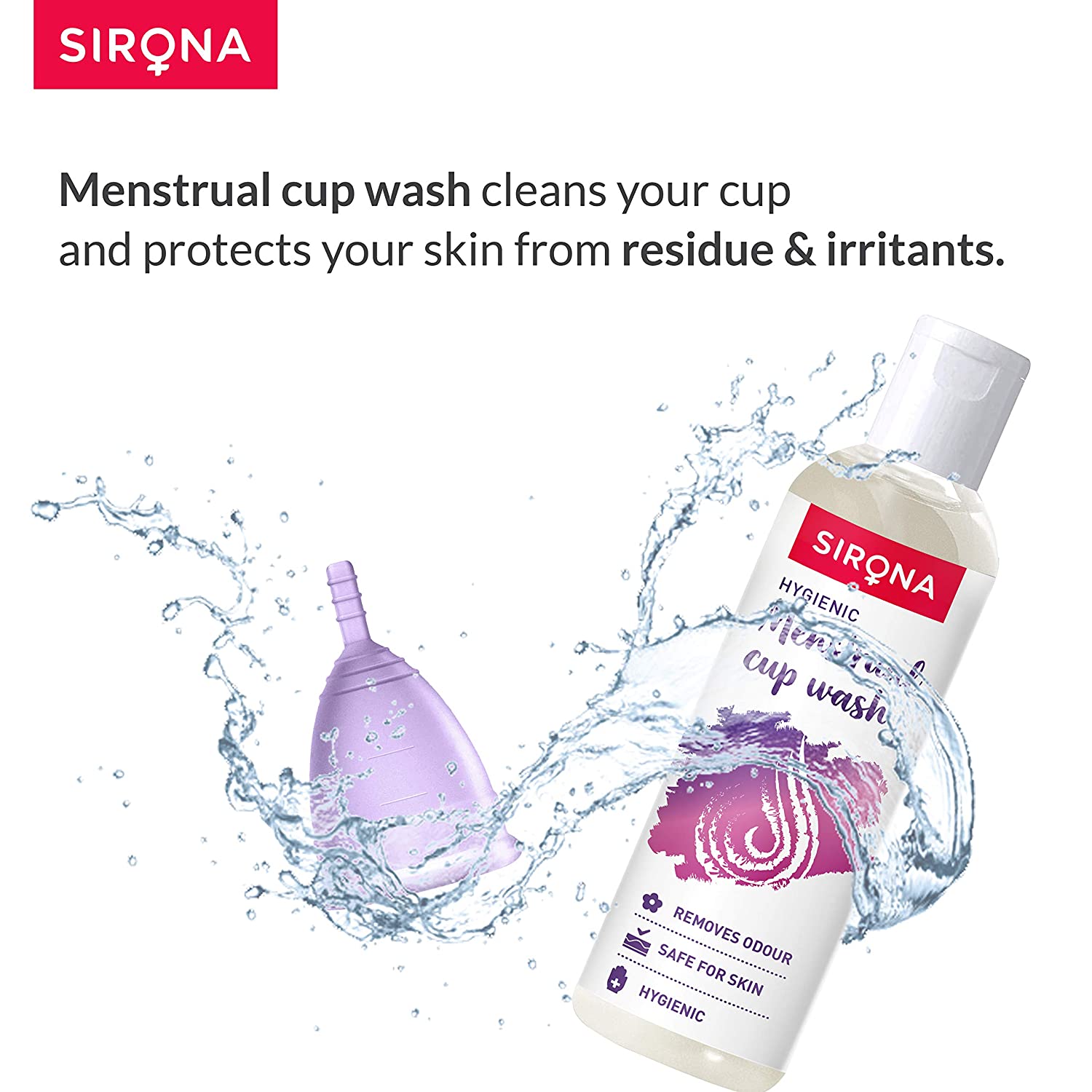Sirona Natural Menstrual Cup Wash – 100 ml - Pee Buddy