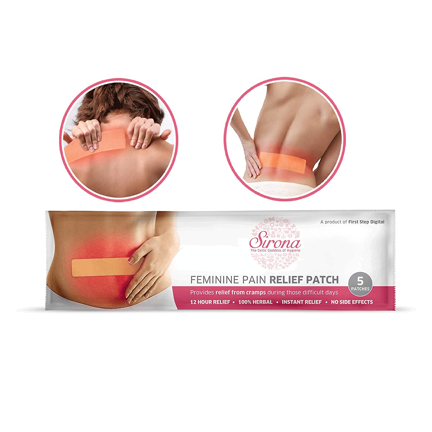 Menstrual Cup with Pain Patch