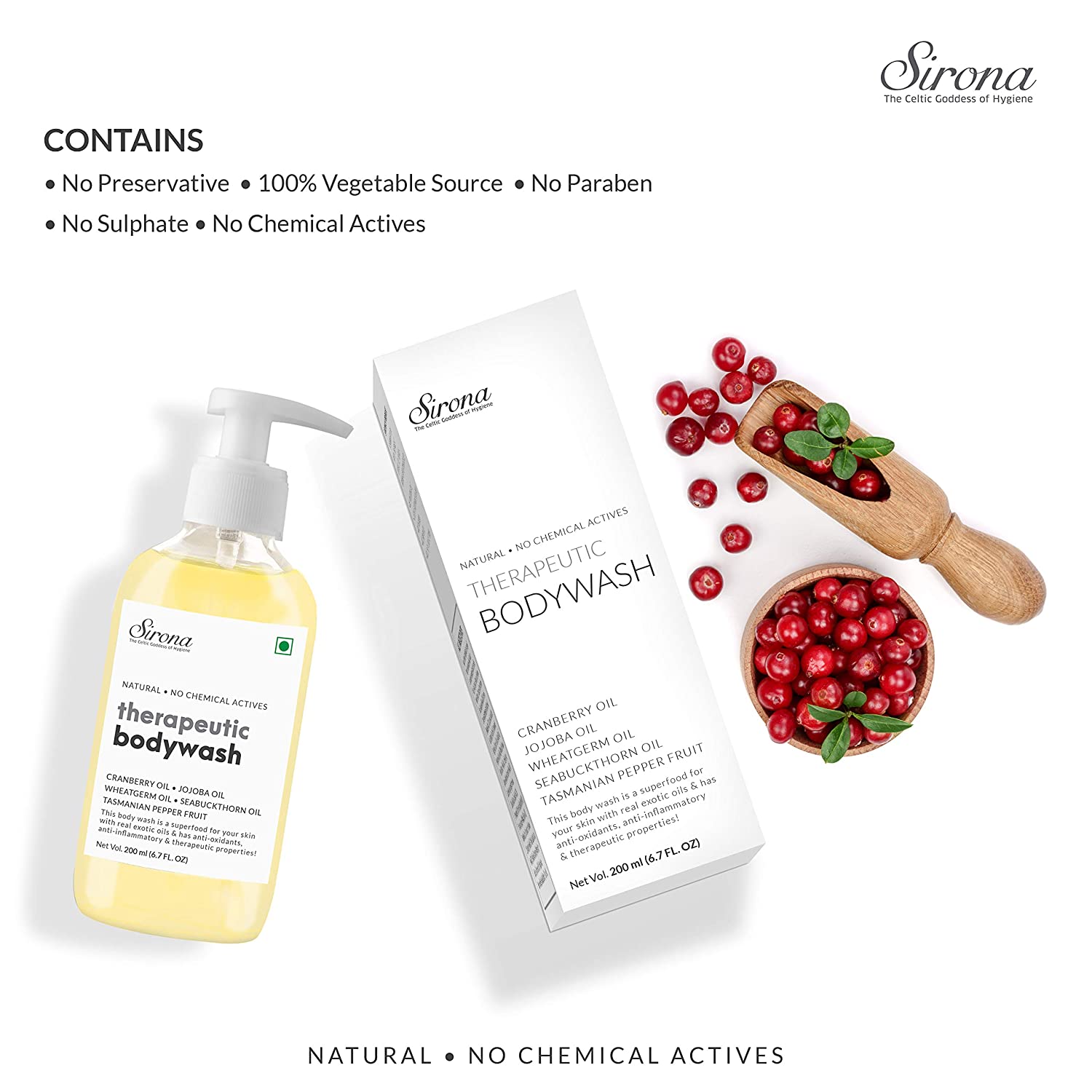 Sirona Natural Therapeutic Body Wash - 200 ml - Pee Buddy