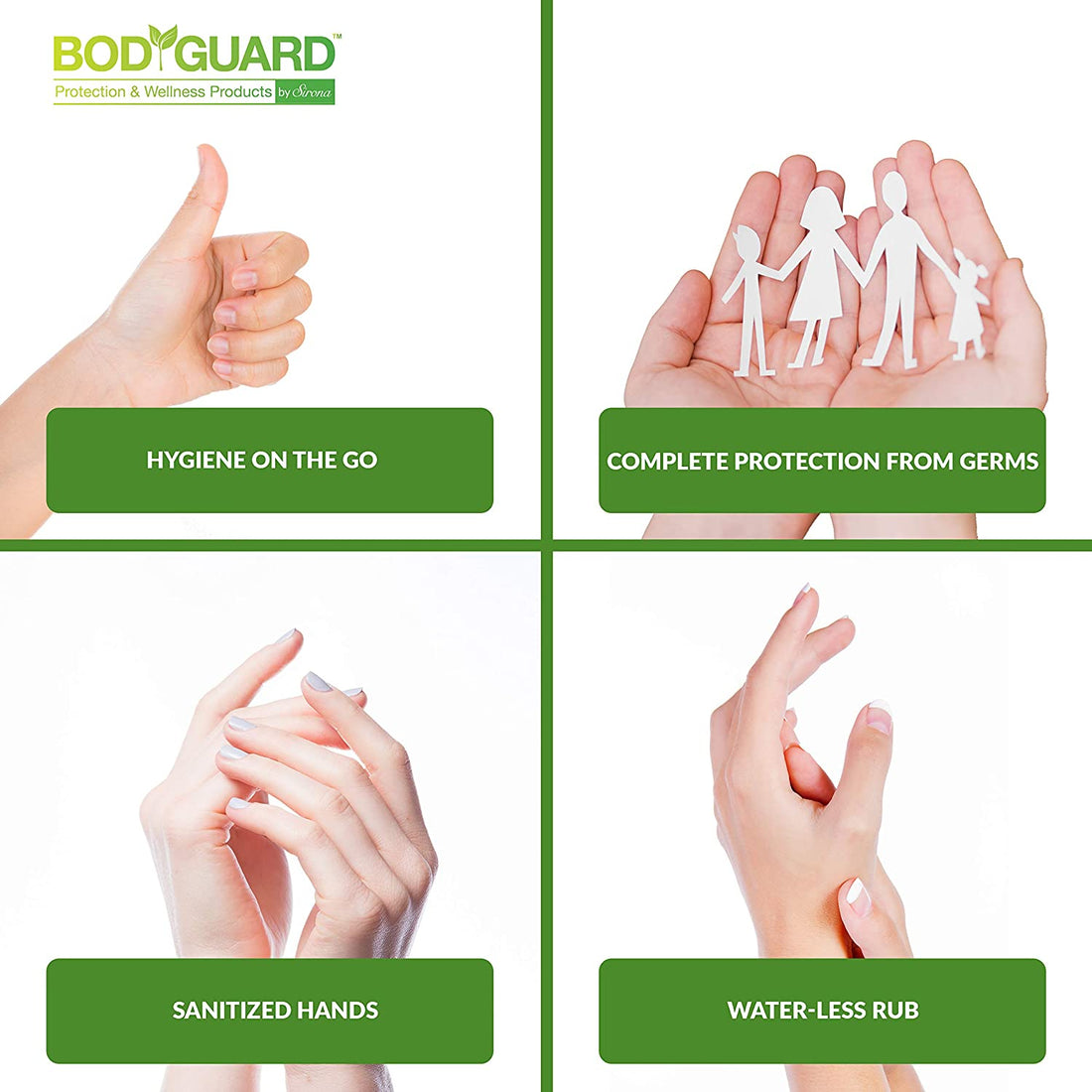 BodyGuard Alcohol Based Hand Sanitizer 500 ml - Pee Buddy