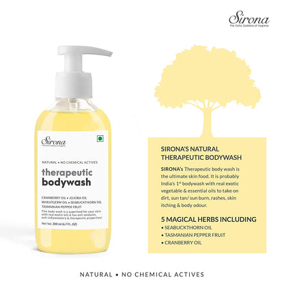 Sirona Natural Therapeutic Body Wash - 200 ml - Pee Buddy