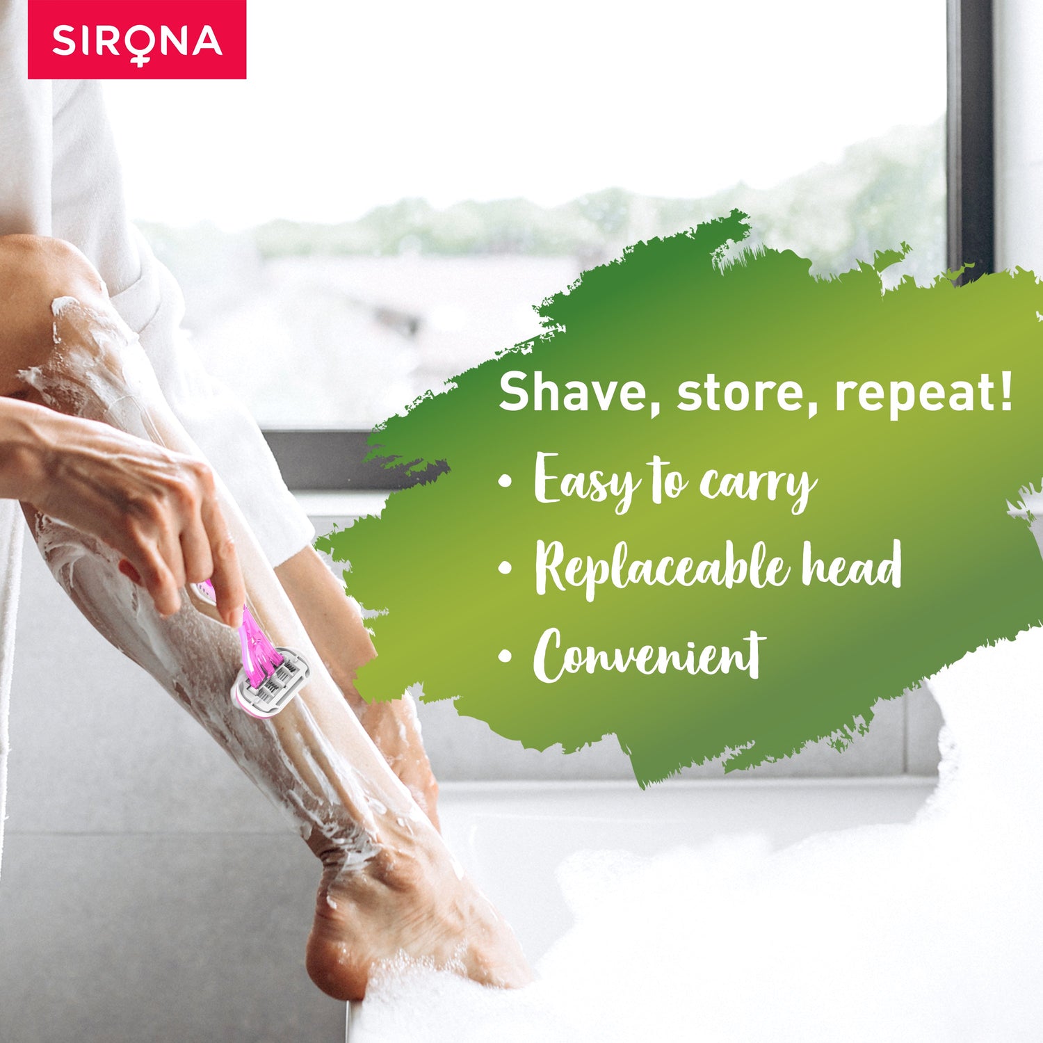 Sirona Aloe Boost 4 Blade Reusable Razor - Pee Buddy