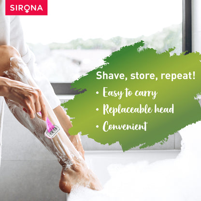 Sirona Aloe Boost 4 Blade Reusable Razor - Pee Buddy