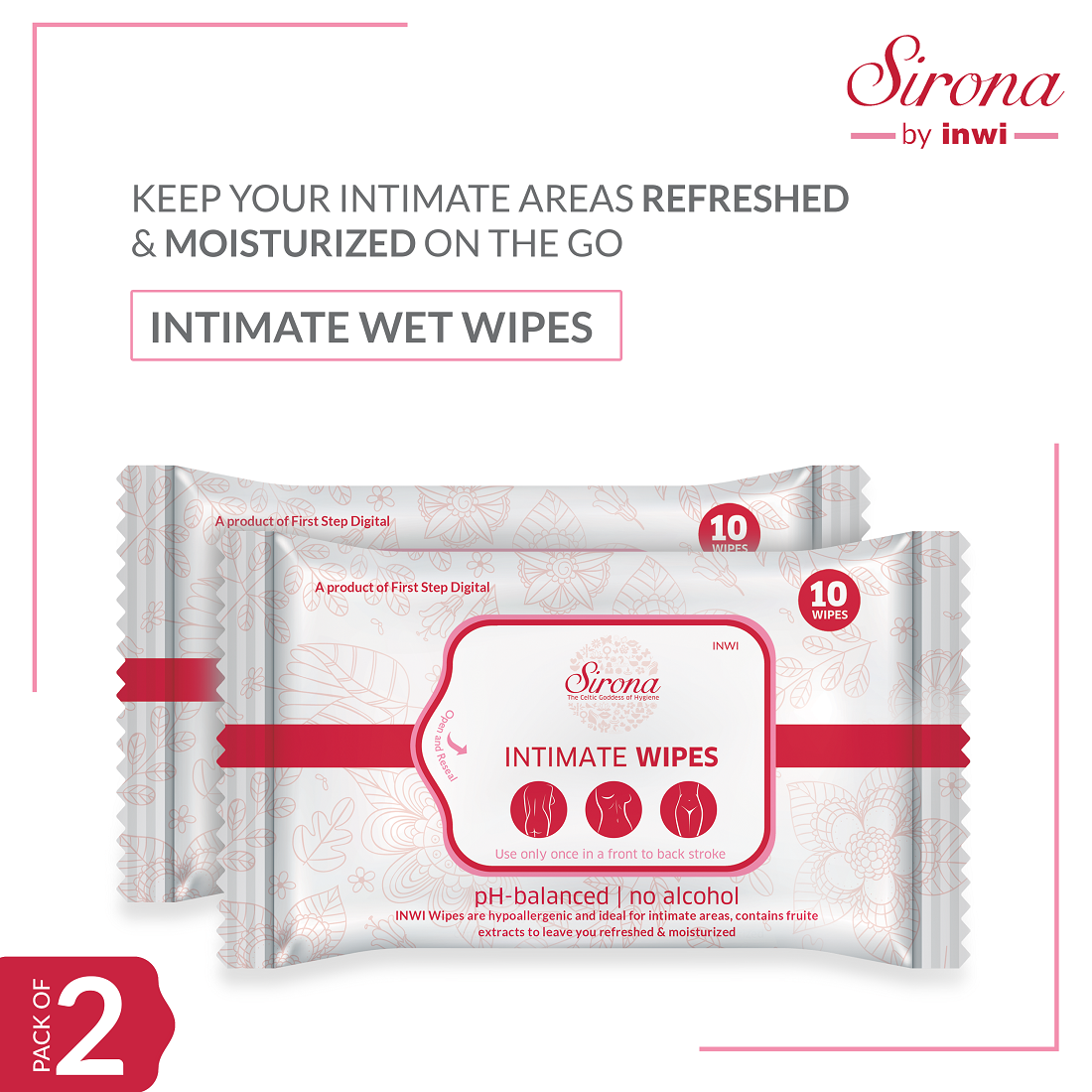 Sirona Intimate Wet Wipes - Pee Buddy