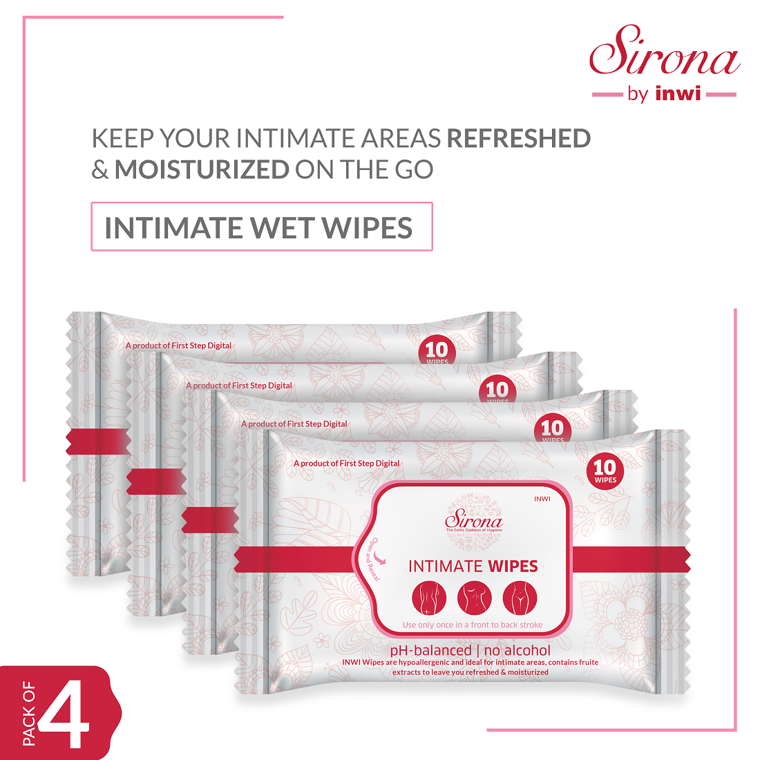 Sirona Intimate Wet Wipes - Pee Buddy