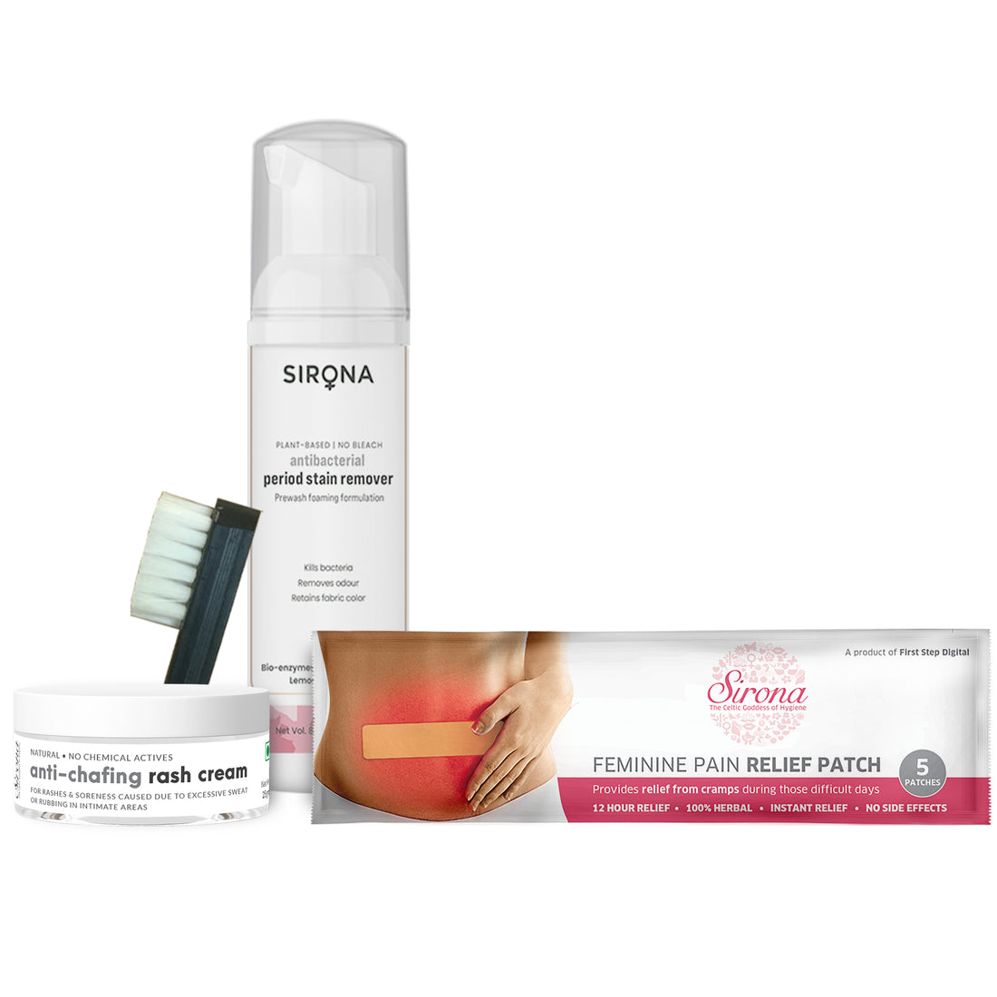 Period Pain, Stain &amp; Rash Care Combo
