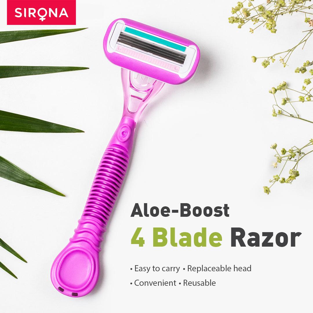 Sirona Aloe Boost 4 Blade Reusable Razor