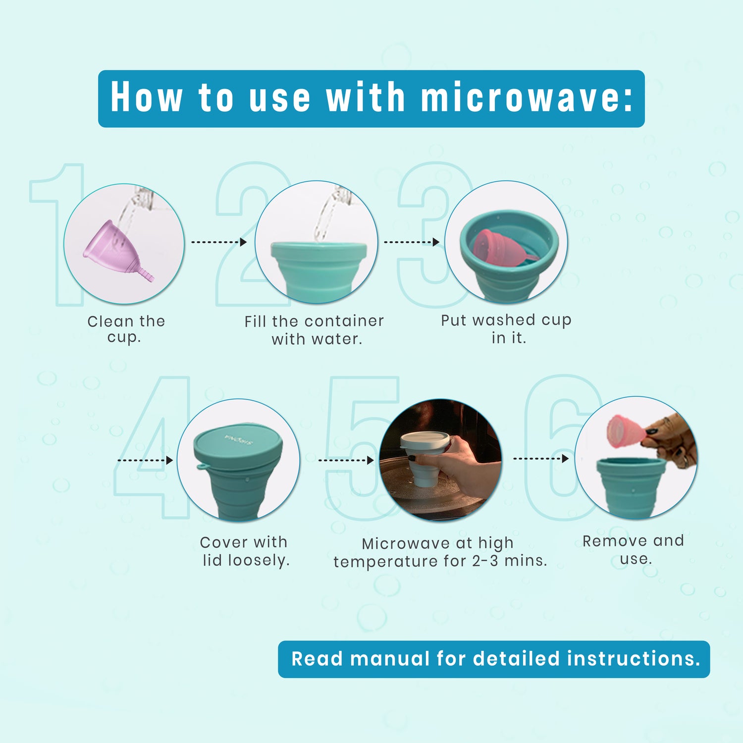 Sirona Collapsible Silicone Cup Foldable Sterilizing Container for Menstrual Cups | Microwave Friendly