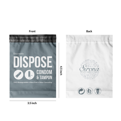 Sirona Condoms and Tampons Disposable Bags - 50 Bags - Pee Buddy