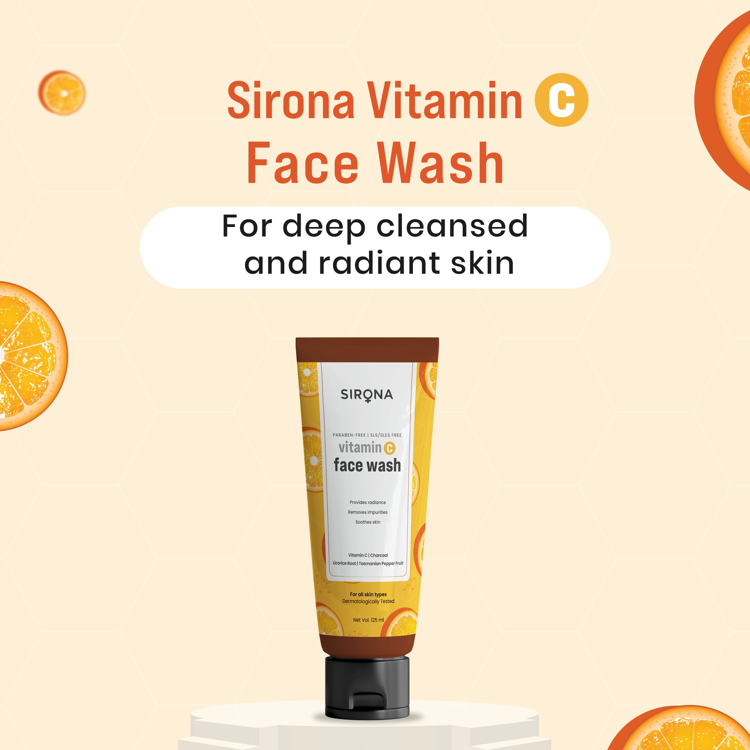 Sirona Vitamin C Face Wash – 125 ml
