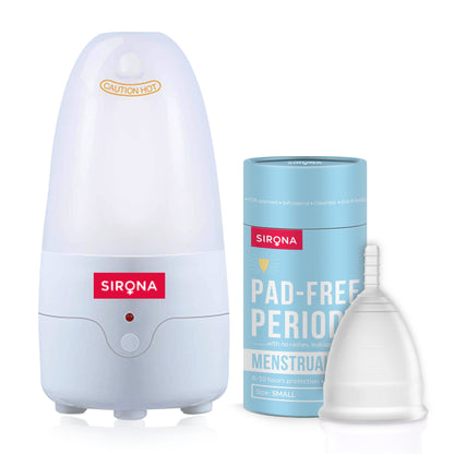 Period Cup Care Kit - Cup With Menstrual Cup Sterilizer (Kills 99% Germs in 3-Minutes)