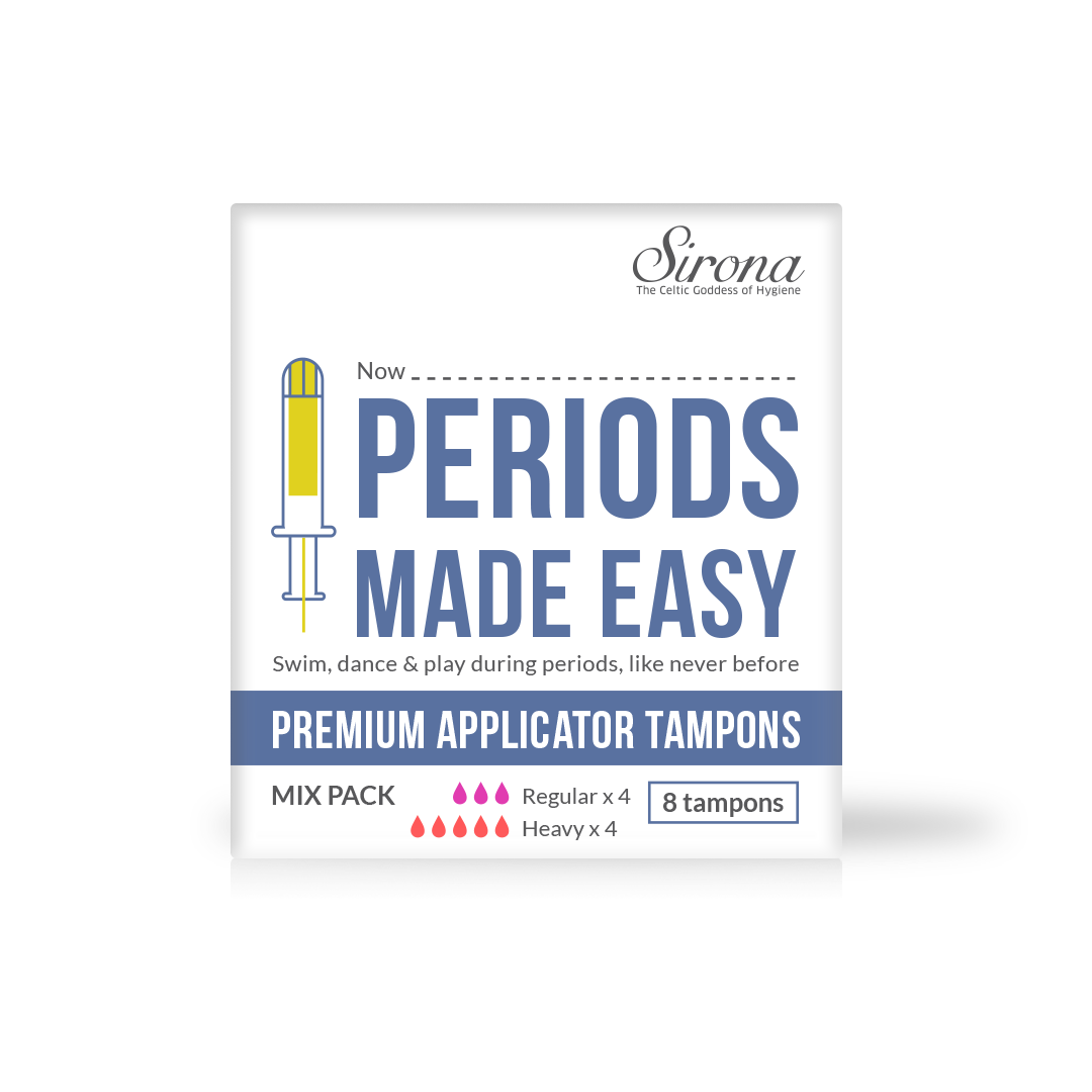 Sirona Mix Flow Applicator Tampons - 8 Tampons - Pee Buddy