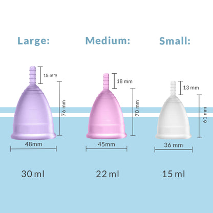 Leakage Proof and Eco-Friendly Period Care Kit - Reusable Menstrual Cup with Pouch, Menstrual Cup Wash (100ml) ,Natural pH balanced Intimate Wash (200 ml)