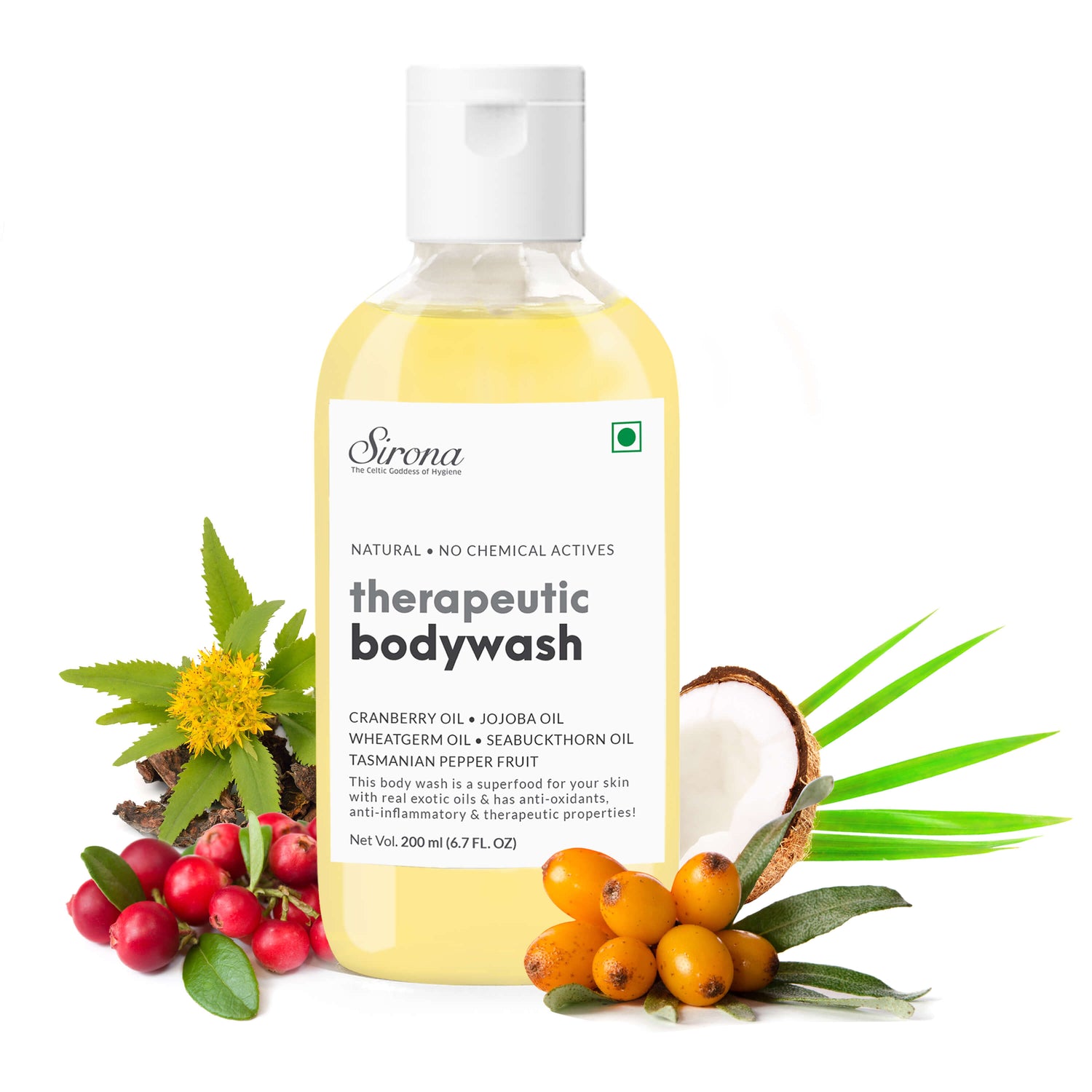 Sirona Natural Therapeutic Body Wash - 200 ml